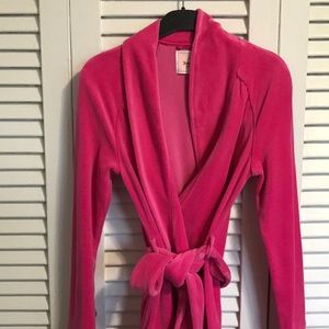 Juicy Couture Hot Pink Velour Robe